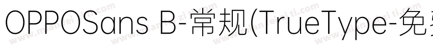 OPPOSans B-常规(TrueType字体转换